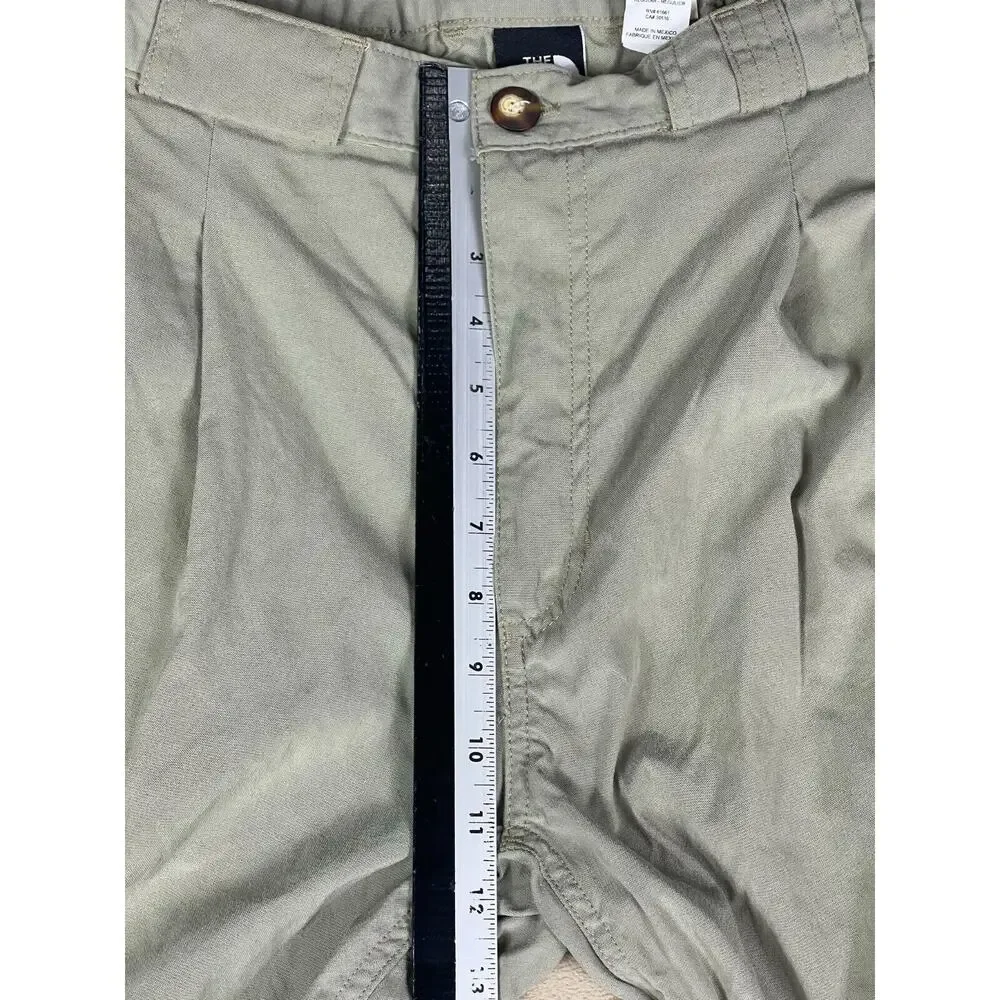The North Face Pants Mens L Green Straight Leg Relaxed Fit Light Mid Rise Zipper